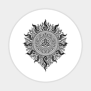 Sacred Sun Symbol – Solar Energy Ornament Magnet